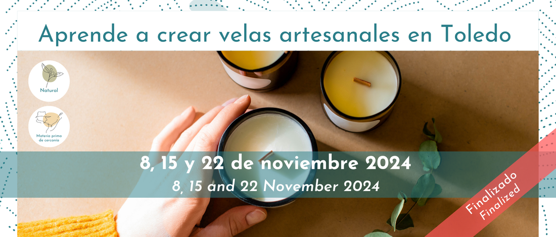 Curso de velas naturales con ingredientes 100% naturales - Aprende a crear velas artesanales en Toledo