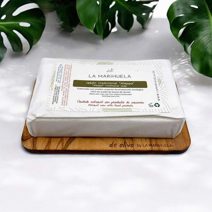 Pack jabonera de olivo y jabón natural