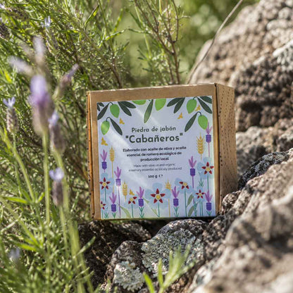 Piedra de jabón sólido Cabañeros | Romero y aceite de oliva ecológico