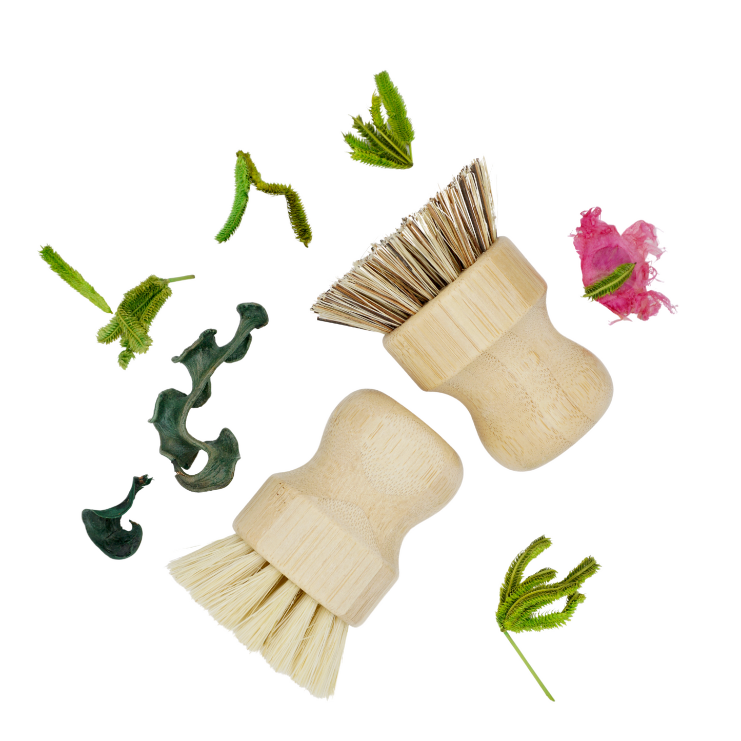 Cepillo de bambú con fibra de coco y sisal